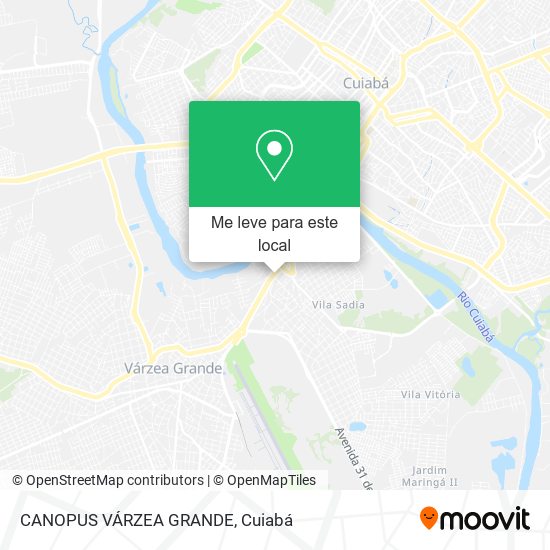CANOPUS VÁRZEA GRANDE mapa