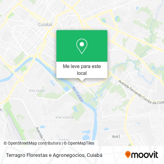 Terragro Florestas e Agronegocios mapa