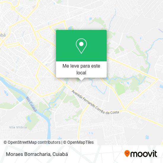 Moraes Borracharia mapa