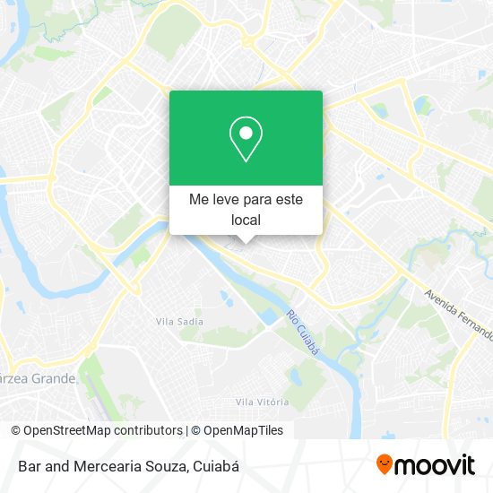 Bar and Mercearia Souza mapa