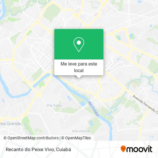 Recanto do Peixe Vivo mapa