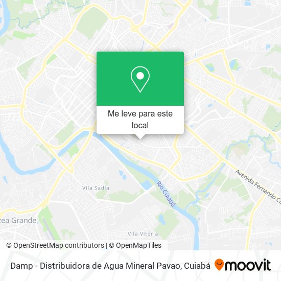 Damp - Distribuidora de Agua Mineral Pavao mapa