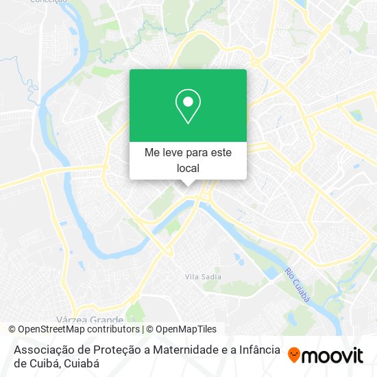 Associação de Proteção a Maternidade e a Infância de Cuibá mapa