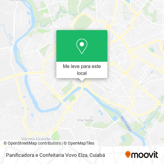 Panificadora e Confeitaria Vovo Elza mapa