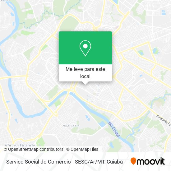 Servico Social do Comercio - SESC / Ar / MT mapa