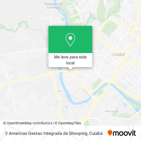 3 Americas Gestao Integrada de Shooping mapa