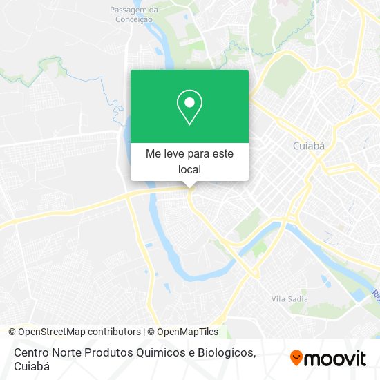 Centro Norte Produtos Quimicos e Biologicos mapa