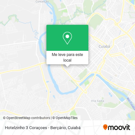 Hotelzinho 3 Coraçoes - Berçário mapa
