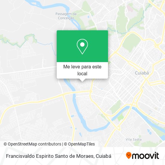 Francisvaldo Espirito Santo de Moraes mapa