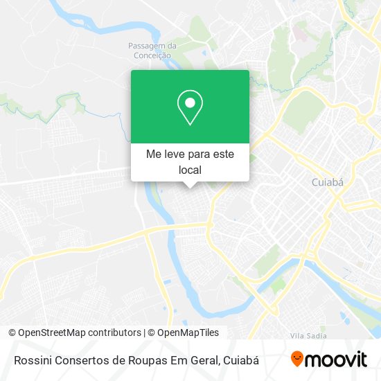 Rossini Consertos de Roupas Em Geral mapa