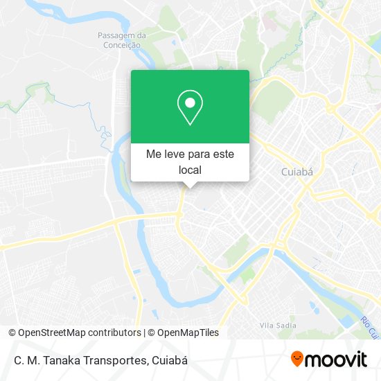 C. M. Tanaka Transportes mapa