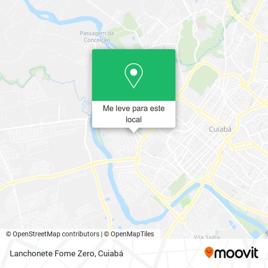 Lanchonete Fome Zero mapa