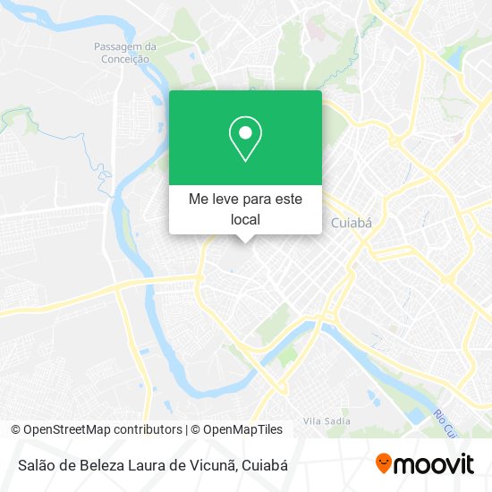 Salão de Beleza Laura de Vicunã mapa