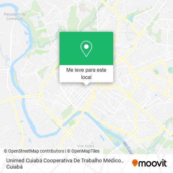 Unimed Cuiabá Cooperativa De Trabalho Médico. mapa