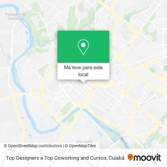 Top Designers e Top Coworking and Cursos mapa