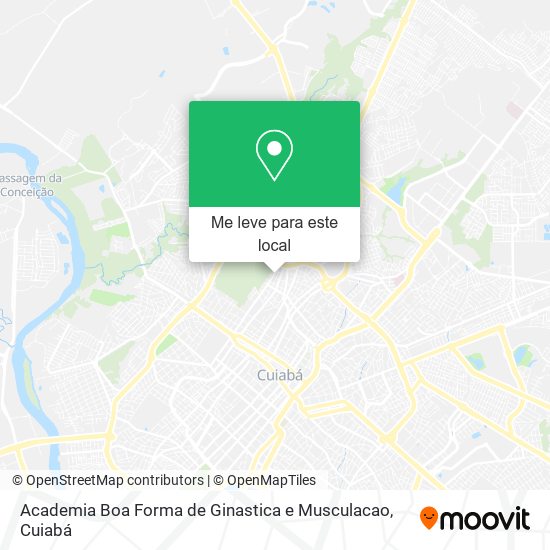 Academia Boa Forma de Ginastica e Musculacao mapa