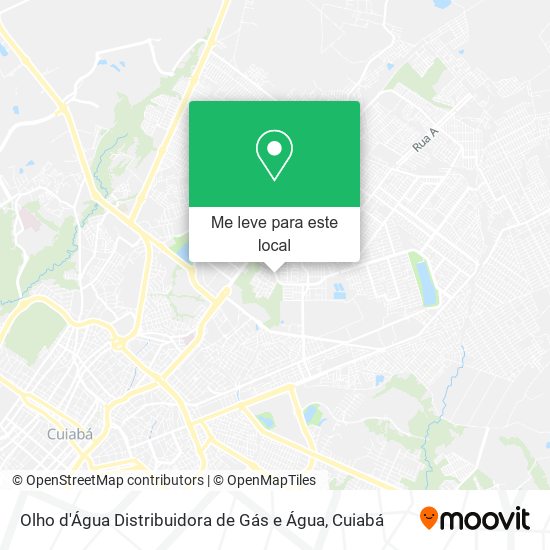 Olho d'Água Distribuidora de Gás e Água mapa