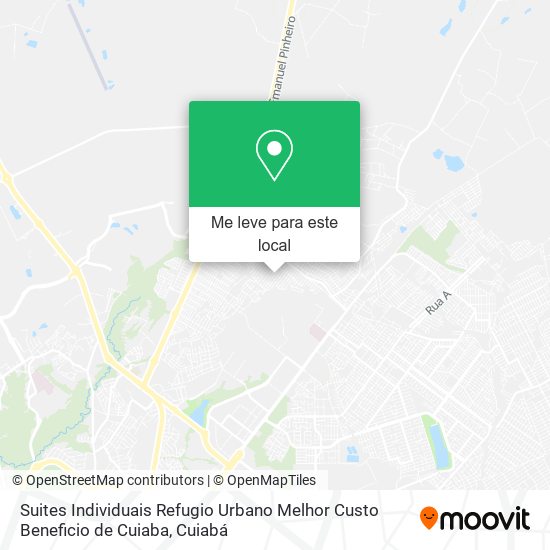 Suites Individuais Refugio Urbano Melhor Custo Beneficio de Cuiaba mapa