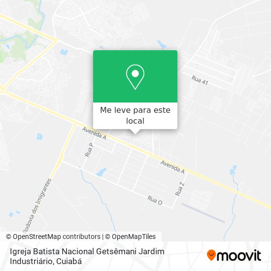 Igreja Batista Nacional Getsêmani Jardim Industriário mapa