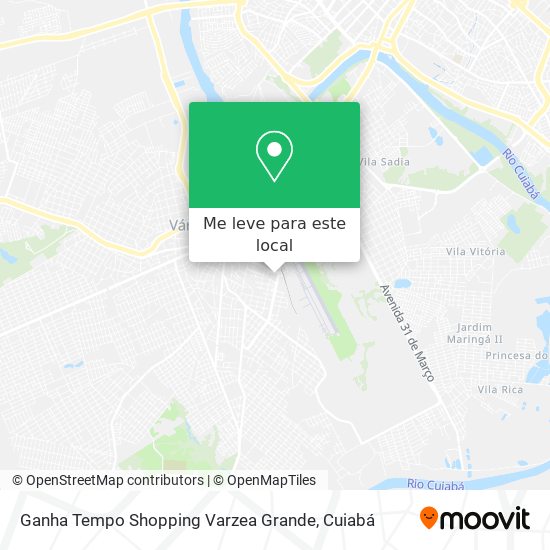Ganha Tempo Shopping Varzea Grande mapa