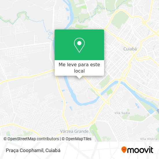 Praça Coophamil mapa
