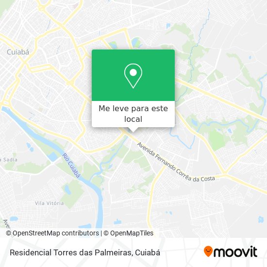 Residencial Torres das Palmeiras mapa