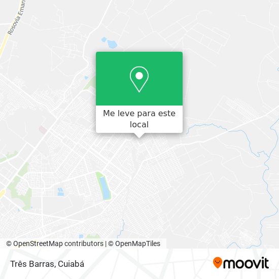 Três Barras mapa