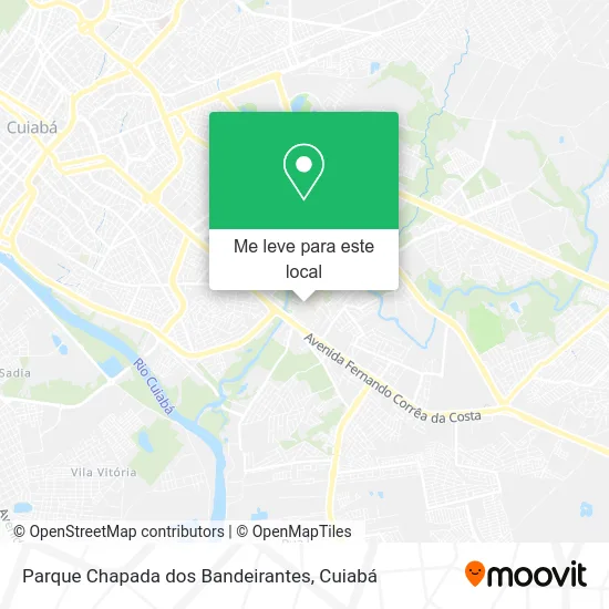 Parque Chapada dos Bandeirantes mapa