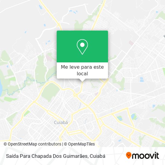 Saída Para Chapada Dos Guimarães mapa