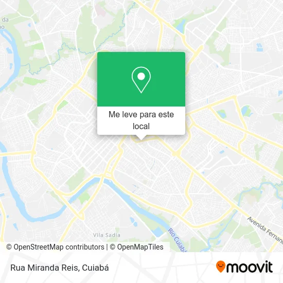 Rua Miranda Reis mapa