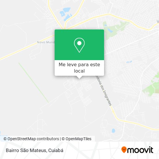 Bairro São Mateus mapa