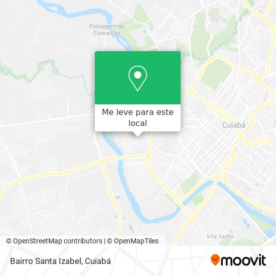 Bairro Santa Izabel mapa