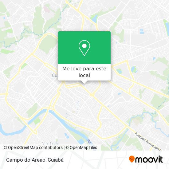 Campo do Areao mapa