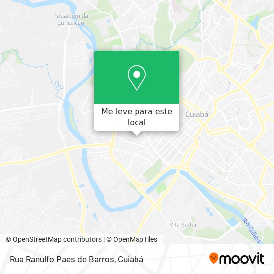 Rua Ranulfo Paes de Barros mapa