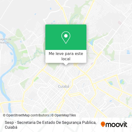 Sesp - Secretaria  De Estado De Segurança Publica mapa