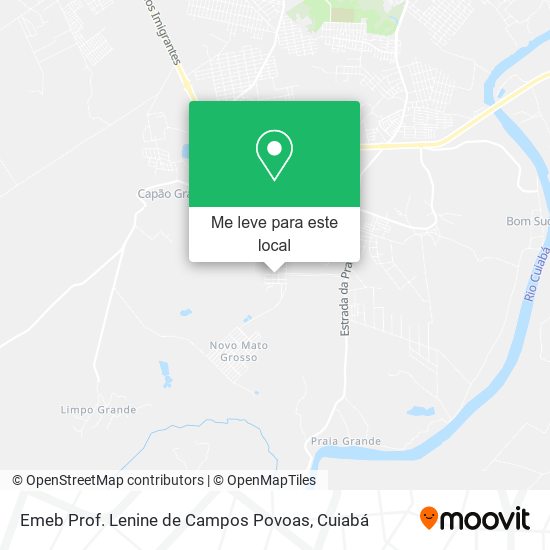 Emeb Prof. Lenine de Campos Povoas mapa