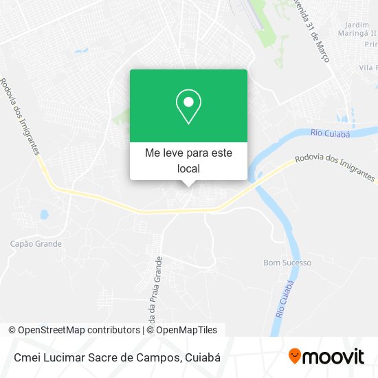 Cmei Lucimar Sacre de Campos mapa