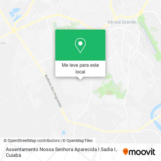 Assentamento Nossa Senhora Aparecida I Sadia I mapa