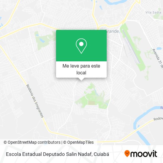 Escola Estadual Deputado Salin Nadaf mapa