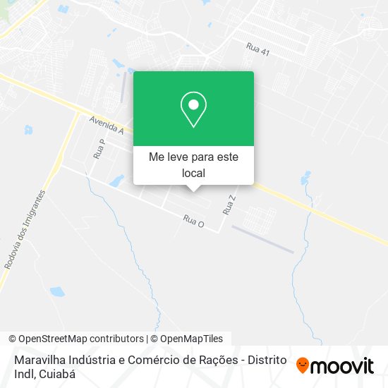 Maravilha Indústria e Comércio de Rações - Distrito Indl mapa