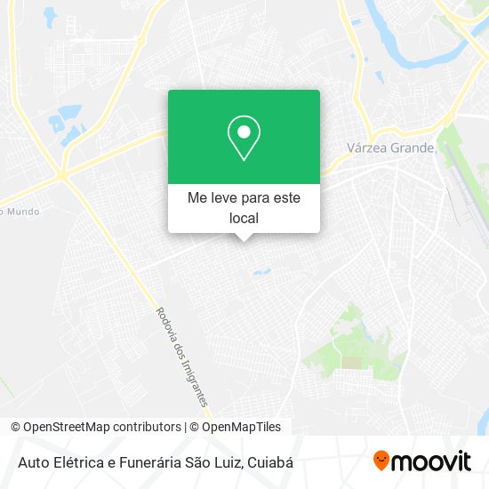 Auto Elétrica e Funerária São Luiz mapa