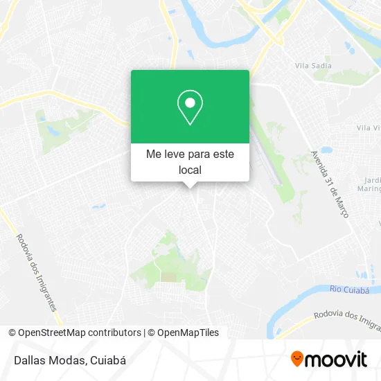 Dallas Modas mapa