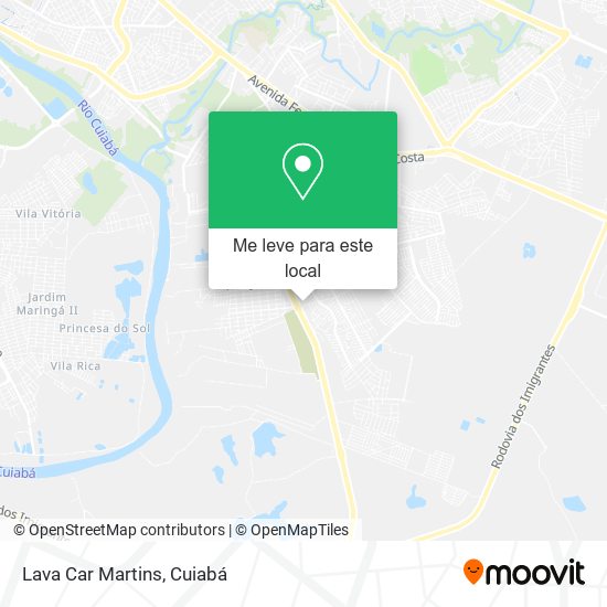 Lava Car Martins mapa
