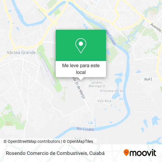 Rosendo Comercio de Combustiveis mapa