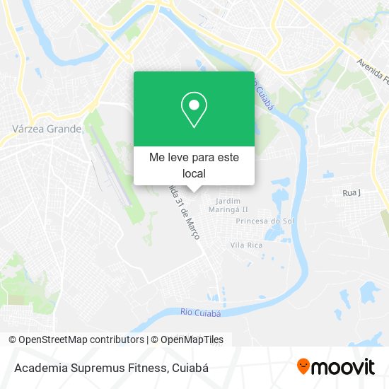 Academia Supremus Fitness mapa