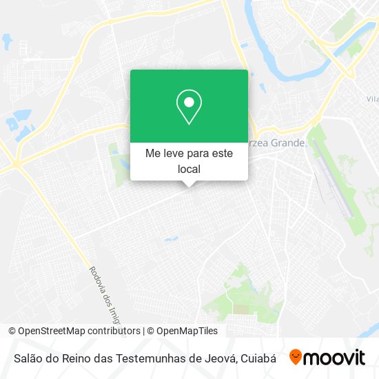 Salão do Reino das Testemunhas de Jeová mapa