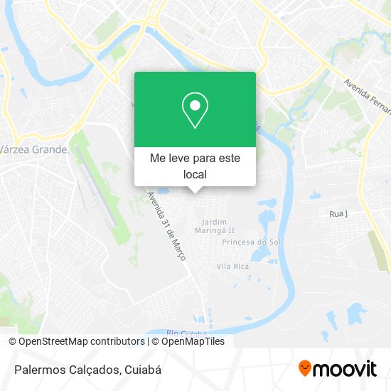 Palermos Calçados mapa