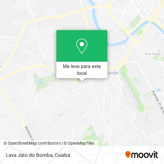 Lava Jato do Bomba mapa