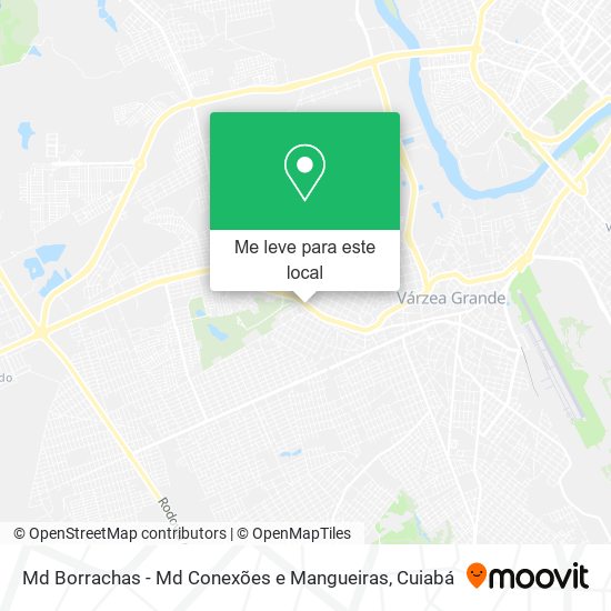 Md Borrachas - Md Conexões e Mangueiras mapa