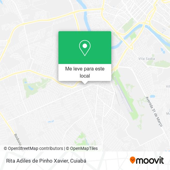 Rita Adiles de Pinho Xavier mapa